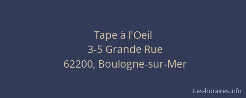 Tape à l'Oeil