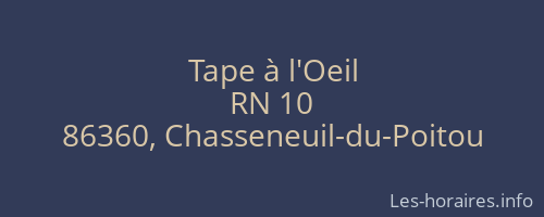 Tape à l'Oeil