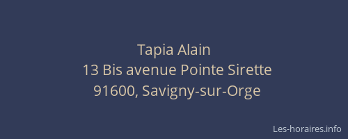 Tapia Alain