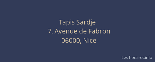 Tapis Sardje