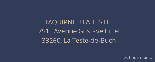 TAQUIPNEU LA TESTE