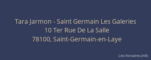 Tara Jarmon - Saint Germain Les Galeries