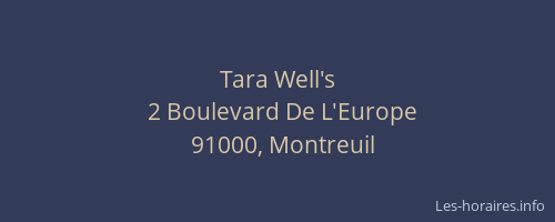 Tara Well's