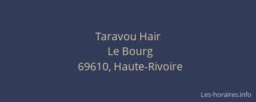 Taravou Hair