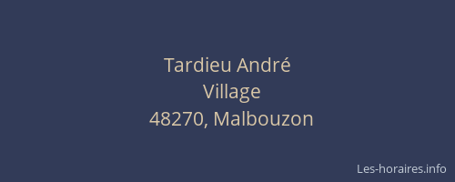 Tardieu Andr&eacute;