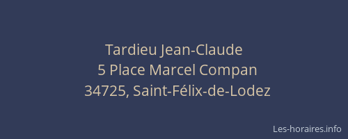 Tardieu Jean-Claude