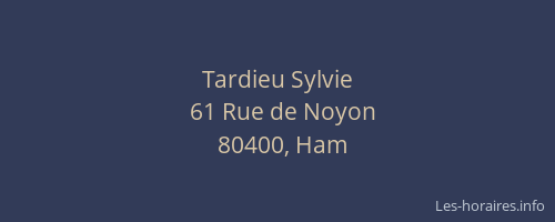 Tardieu Sylvie