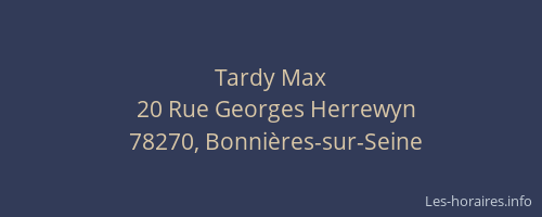 Tardy Max