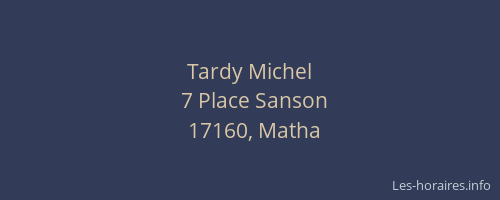Tardy Michel