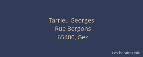 Tarrieu Georges
