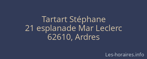 Tartart Stéphane