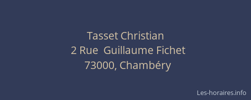 Tasset Christian