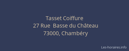 Tasset Coiffure
