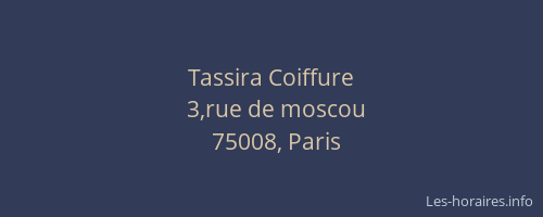 Tassira Coiffure