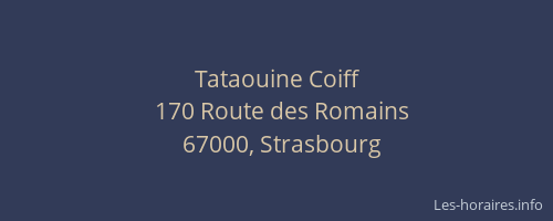 Tataouine Coiff