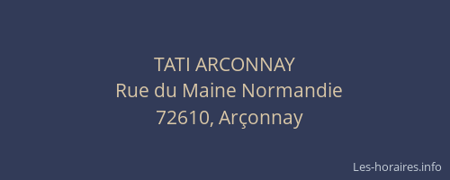 TATI ARCONNAY