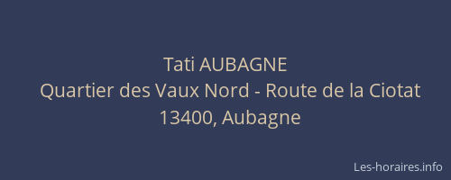 Tati AUBAGNE