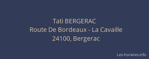 Tati BERGERAC