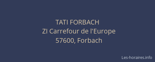 TATI FORBACH