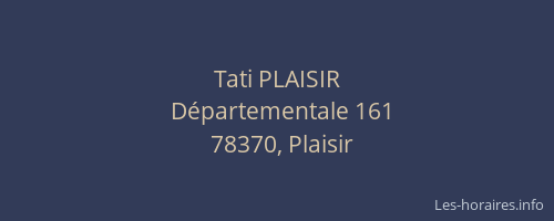 Tati PLAISIR