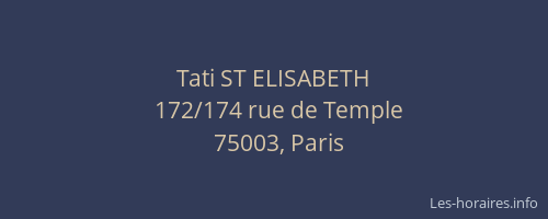 Tati ST ELISABETH