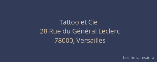 Tattoo et Cie