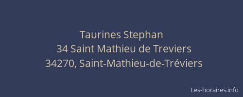 Taurines Stephan