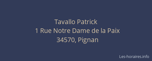 Tavallo Patrick