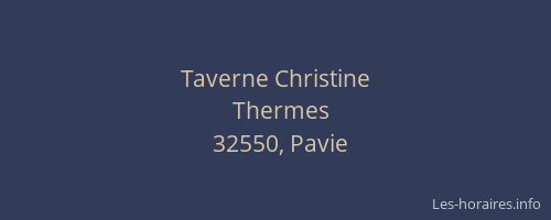 Taverne Christine