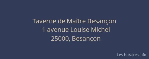 Taverne de Maître Besançon