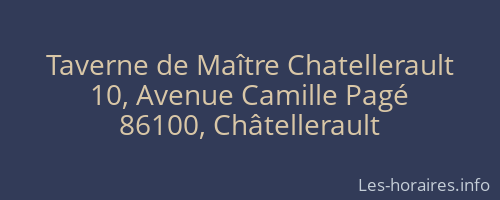Taverne de Maître Chatellerault