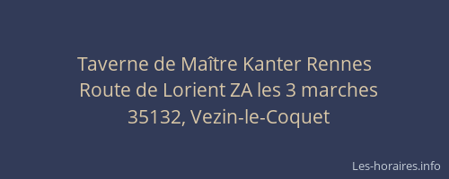 Taverne de Maître Kanter Rennes