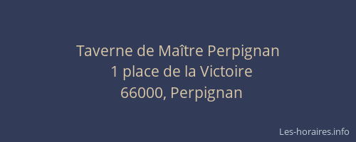 Taverne de Maître Perpignan