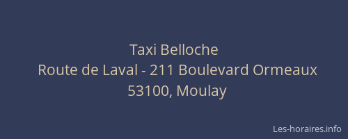 Taxi Belloche