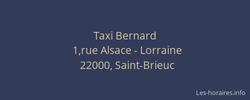 Taxi Bernard