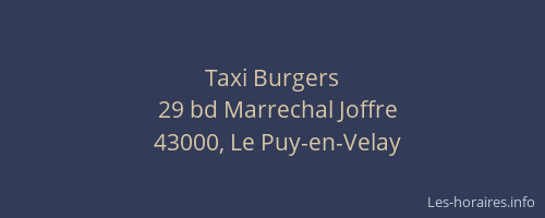 Taxi Burgers
