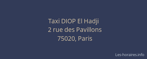 Taxi DIOP El Hadji