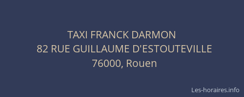 TAXI FRANCK DARMON