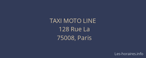 TAXI MOTO LINE