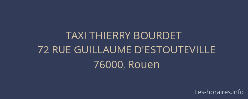 TAXI THIERRY BOURDET