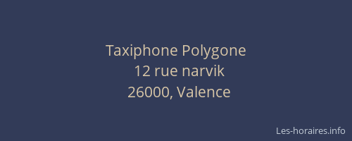 Taxiphone Polygone