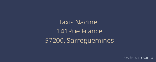 Taxis Nadine
