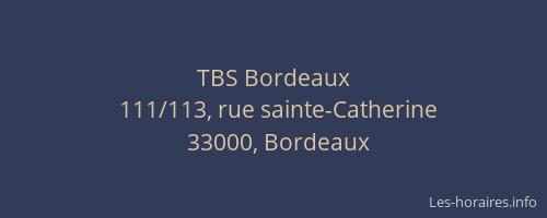 TBS Bordeaux