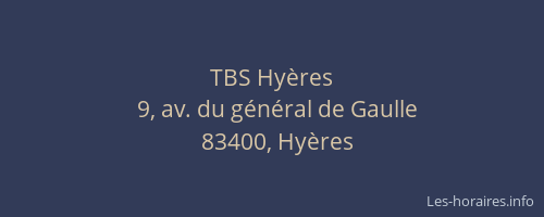 TBS Hyères