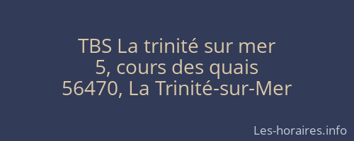 TBS La trinité sur mer