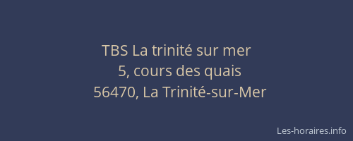 TBS La trinité sur mer