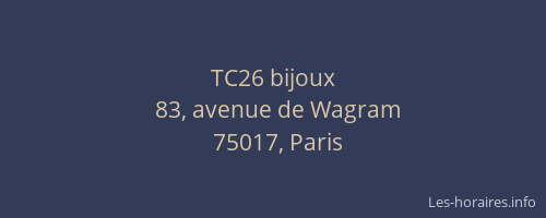 TC26 bijoux