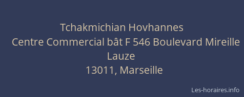 Tchakmichian Hovhannes