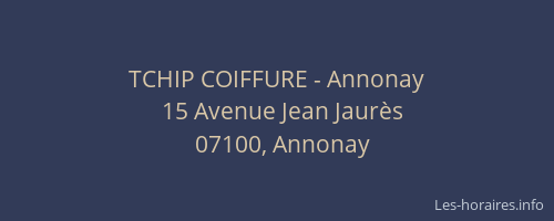 TCHIP COIFFURE - Annonay