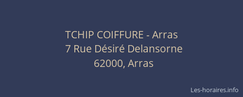 TCHIP COIFFURE - Arras